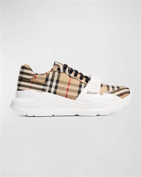 burberry sneakers men nylon|burberry regis sneakers men's.